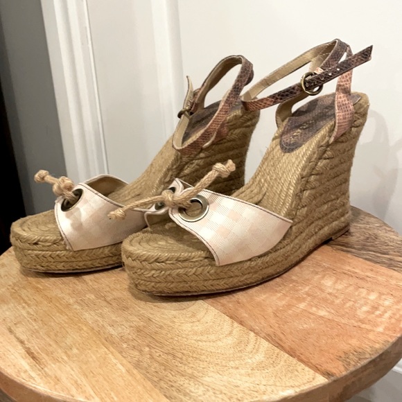 Burberry espadrilles wedges - Picture 1 of 7